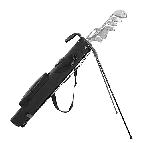 IBVIVIC Golftasche mit Halterung, 120 cm, Golftasche, ultraleicht, ideal für Golf-Reisen (schwarz) von IBVIVIC
