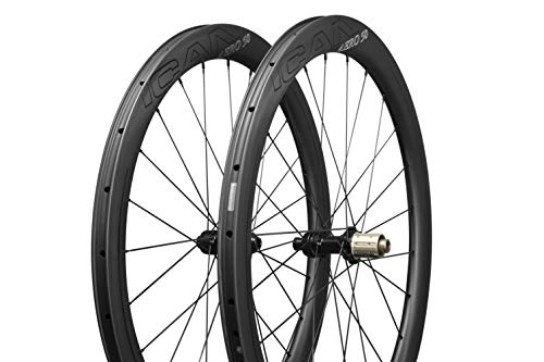 ICAN Aero 50 Disc 1430g Light Carbon Rennrad Laufradsatz Scheibenbremse für All-Around Clincher Tubeless Ready 12×100/12×142mm Center Lock Thru-Alex von ICAN