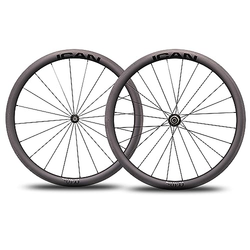 ICAN Alpha 40 Pro 1421g Carbon Rennrad Laufradsatz 700C Felgenbremse 20/24 Löcher von ICAN