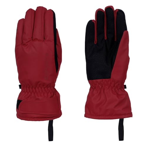 ICEPEAK Damen Skihandschuhe Winterhandschuhe Handschuhe Alpine Gloves Hayden, Farbe:Rot, Artikel:-685 Burgundy, Größe:XS von ICEPEAK