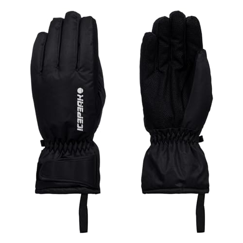 ICEPEAK Damen Skihandschuhe Winterhandschuhe Handschuhe Alpine Gloves Hayden, Farbe:Schwarz, Artikel:-990 Black, Größe:S von ICEPEAK