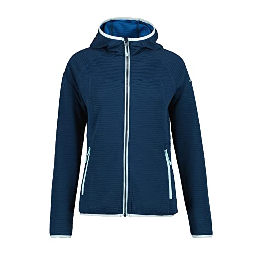 ICEPEAK Midlayer Berryville mit Kapuze für Damen, Farbe:Blau, Größe:S von Icepeak