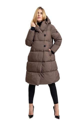 ICEPORT IPWJ07001-0274 PRETTY WOMAN PADDED JACKET Jacket Damen DEEP TAUPE Größe M von ICEPORT