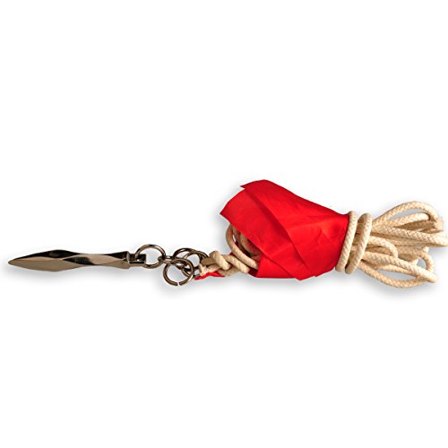 ICNBUYS Traditioneller Seil-Dartpfeil, Edelstahl, Diamant-Stil, mit kostenlosem Seil mit roter Flagge. von ICNBUYS