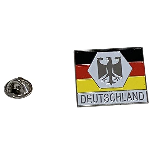 IDM Pin, Nadel Deutschland, BRD, Germany, Germania, Fahne mit Adler 2,3 x 2 cm von IDM