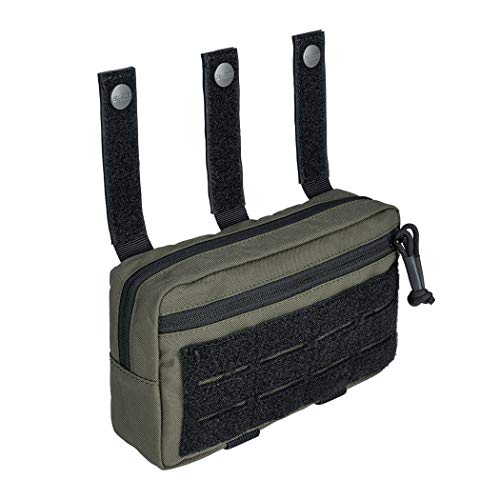 IDOGEAR Taktische Tasche MOLLE Dump Taschen Falltasche Dual-Purpose Carrying Kit EDC Tasche mit MOLLE-Haken und -Schlaufen für Weste 500D-Nylon (Ranger Green) von IDOGEAR