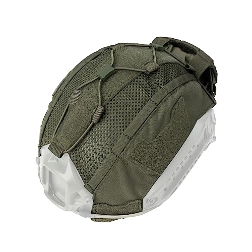 IDOGEAR House Taktische Helmtasche mit Tasche Akku NVG Helm Gegengewicht für Fast Helmet Größe M/L/XL Helm Zubehör (Large, Ranger Green) von IDOGEAR