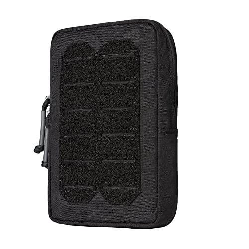 IDOGEAR Taktische Molle-Tasche, multifunktional, kompakt, EDC, kleine Mehrzweck-Tasche, Administasche, Organizer für den Außenbereich (Schwarz) von IDOGEAR