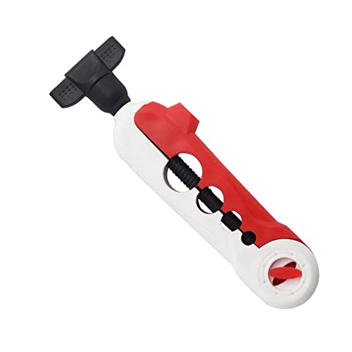 IEW Tragbarer Angelschnur-Wickler, Spule, Baitcast-Mini-Spule, Angelwerkzeuge (weiß-rot) von IEW