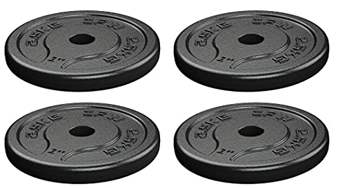 IFW Gusseisen Hantelscheiben Set für 1" / 25mm Durchmesser Olympische Kurzhantel- / Langhantelstangen - Ideal für Gewichtheben, Fitness, Home Gym (Verschiedene Gewichte) (2.5, Set of 4) von IFW