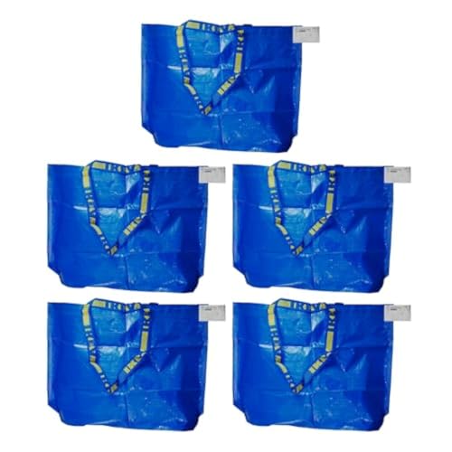 Ikea 5 x Frakta Blue Medium Shopping, Wäschesack, 5 Stück von IKEA