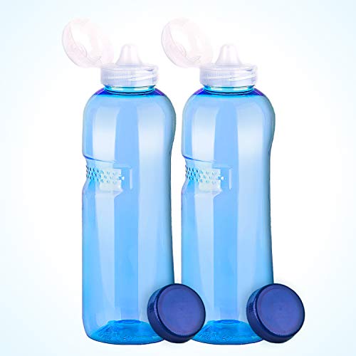 2 x Trinkflasche 1L mit Sportdeckel Wasserflasche aus Tritan (Bisphenol A frei) von Greiner