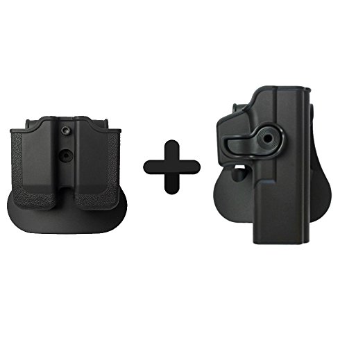 IMI Defense Glock 17 / 22 / 28 / 31 Tactical Combo Concealed Roto Holster + Double Mag Magazine Pouch Kit Pistol Handgun von IMIIsrael