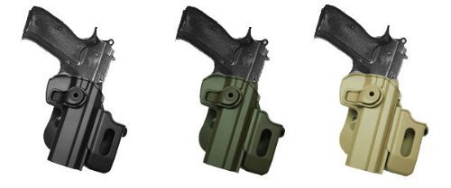 Polymer Retention Roto Holster Fits CZ 75/75B COMPACT/75B OMEGA (9mm/.40) with detachable magazine pouch. Black by IMI RSR Defense von IMI RSR Defense