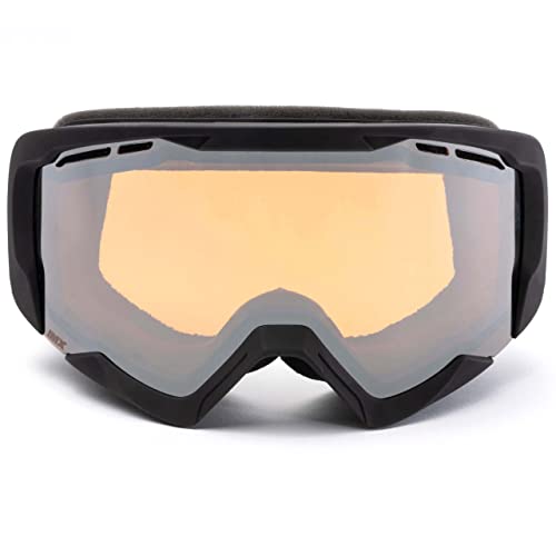 IMX RACING Snow Skibrille Snowboardbrille | Dreilagiger Schwamm | DualLens | Kratzfest Anti Fog und UV Beschichtung | Breiter Gürtel mit Silikondruck von IMX RACING