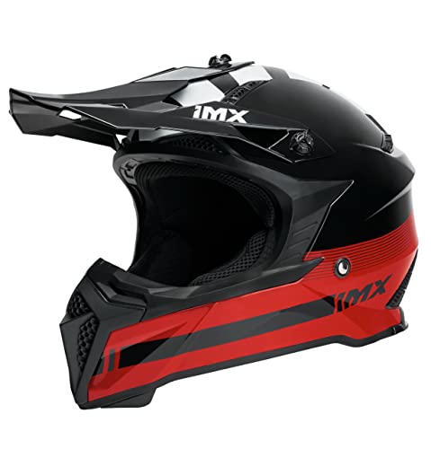 IMX RACING FMX-02 Offroad Motorradhelm 2 Größen EPS Emergency Abnehmbare Wangenpolster Verstellbares Visier Abnehmbares Innenfutter von IMX RACING