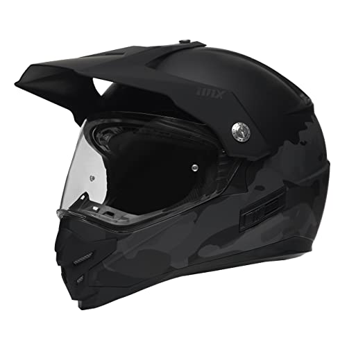 IMX RACING MXT-01 Offroad Motorradhelm | 2 Schalengrößen und 3 EPS-Größen | Glas mit UV-Filter und Sonnenblende | Herausnehmbares Innenfutter von IMX RACING