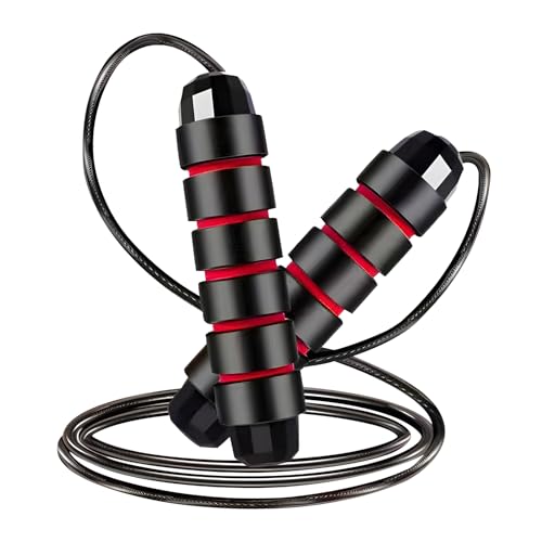 Springseil, Speed Rope Verstellbar mit Hautfreundlichen Schaum rutschfest Griffe, Ideal für Fitness & Ausdauer&Seilspringen, geeignet für Kinder und Erwachsene von INCIAJOY