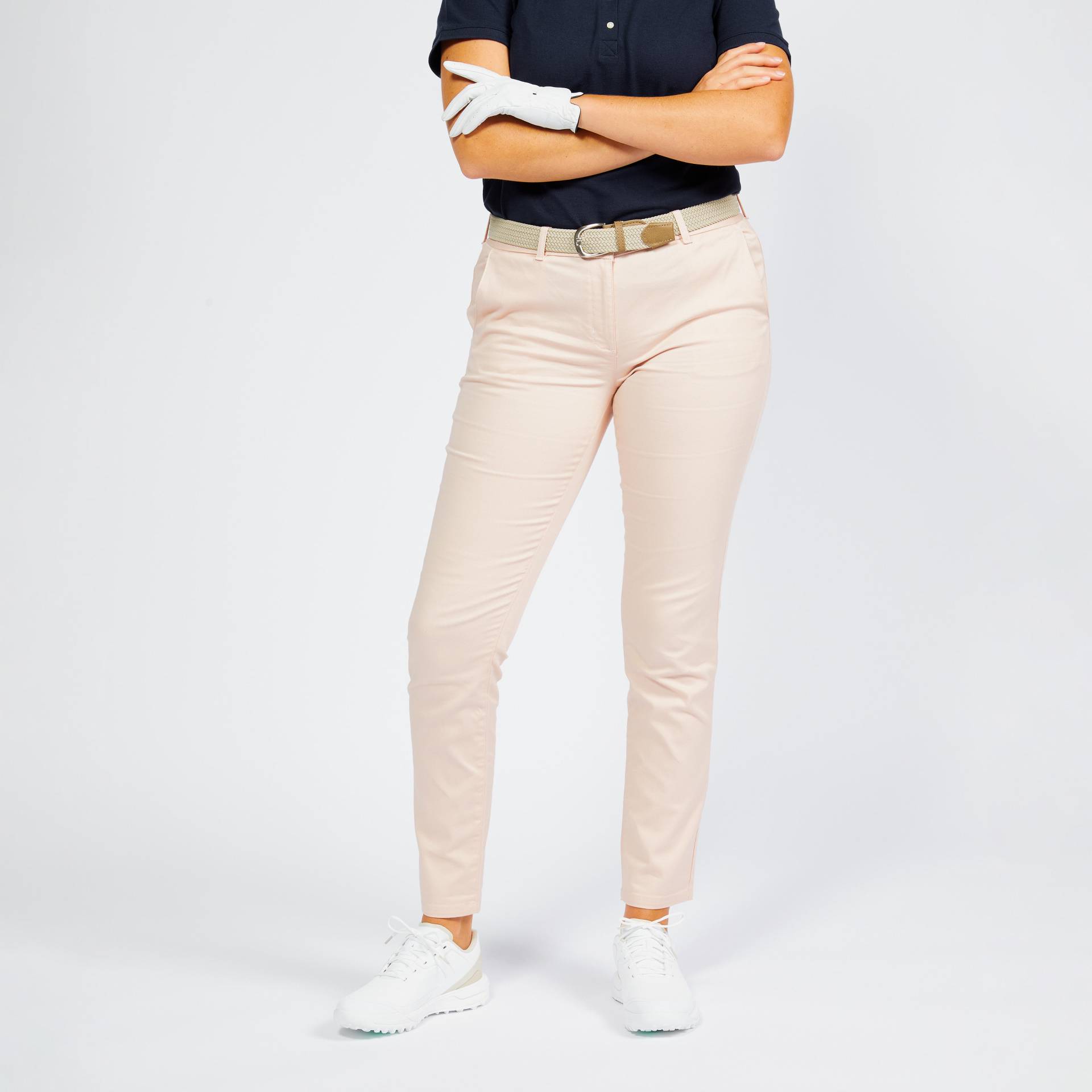 Damen Golfhose - MW500 blassrosa von INESIS