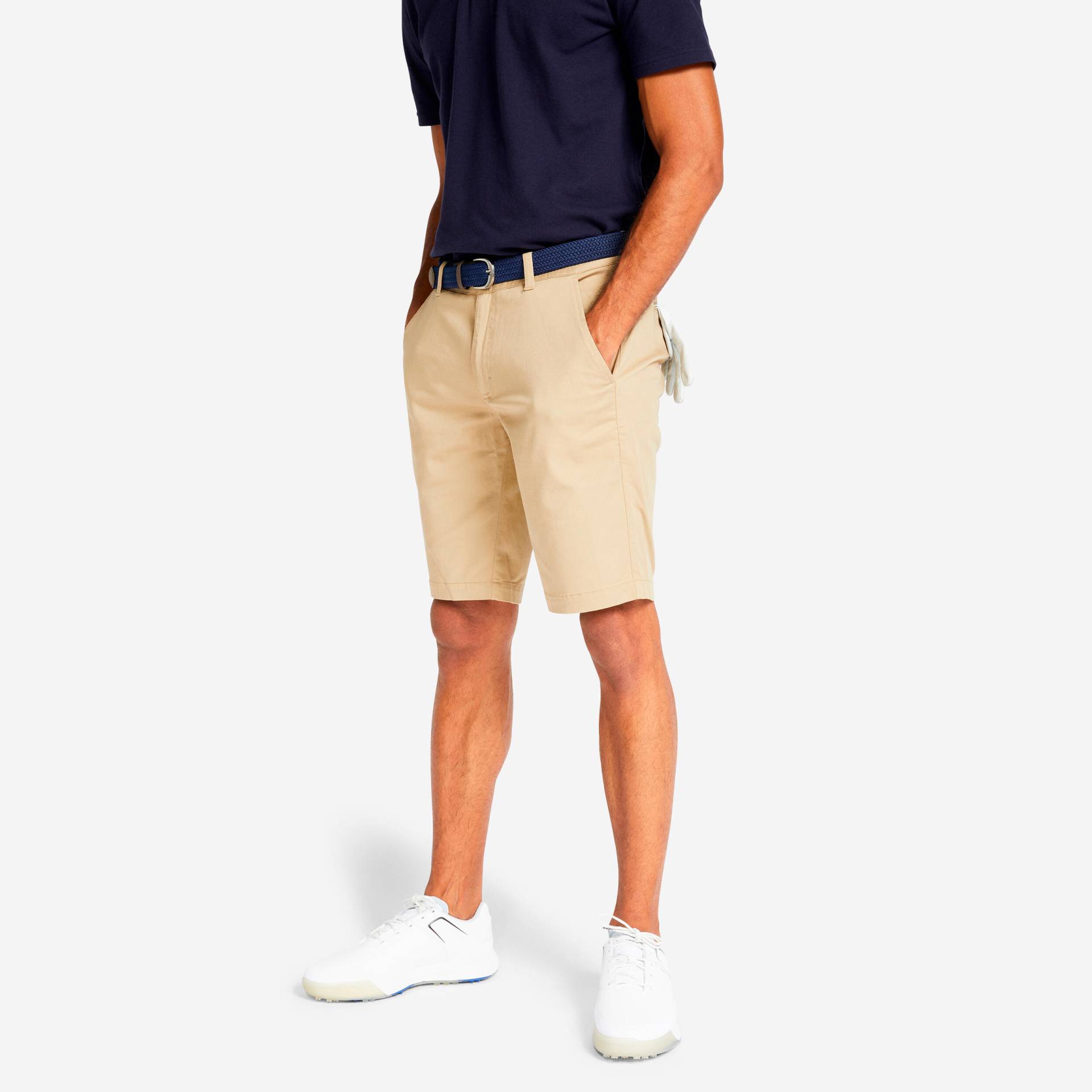 Golf Herren Chino-Shorts - MW500 beige von INESIS