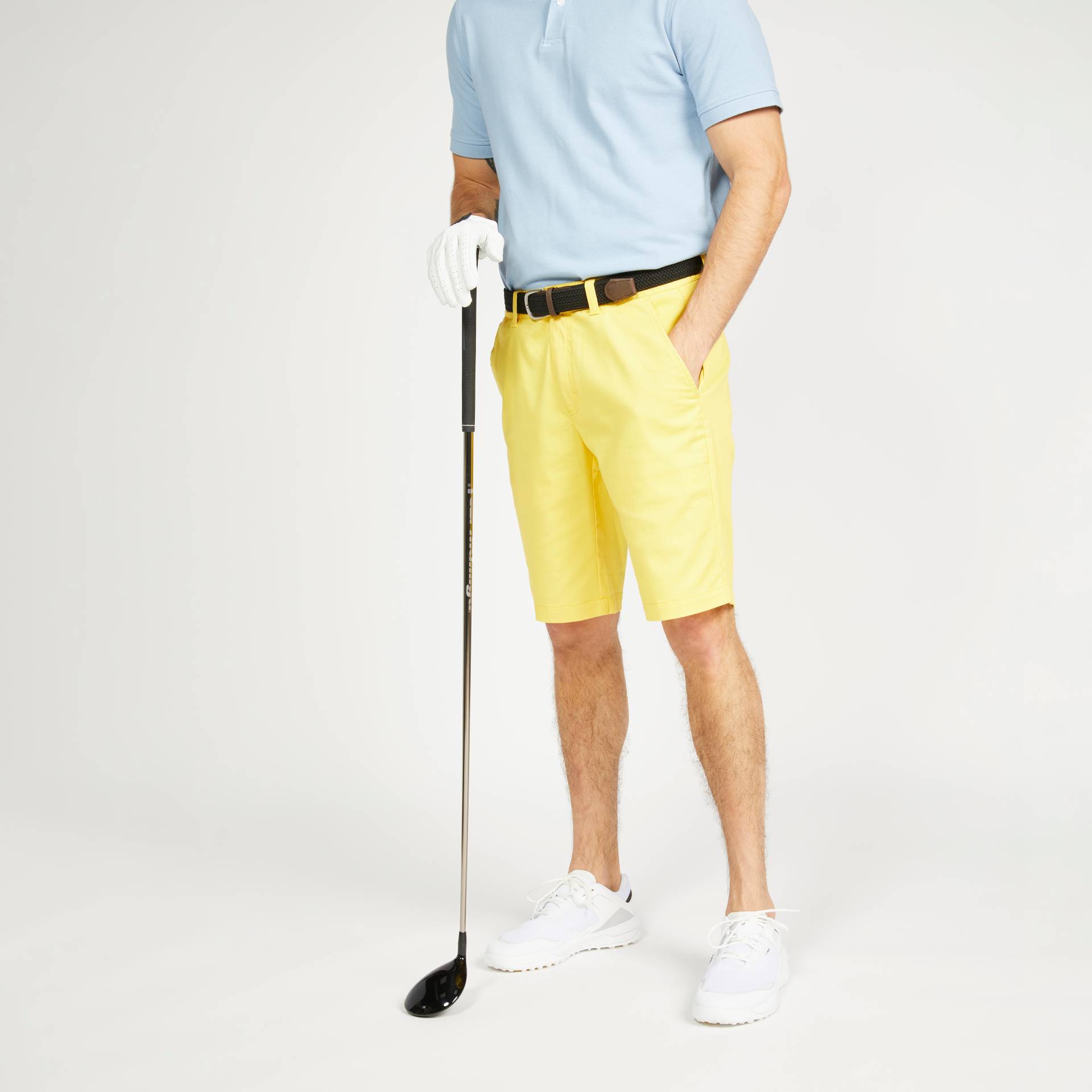 Herren Golf Shorts - MW500 gelb von INESIS