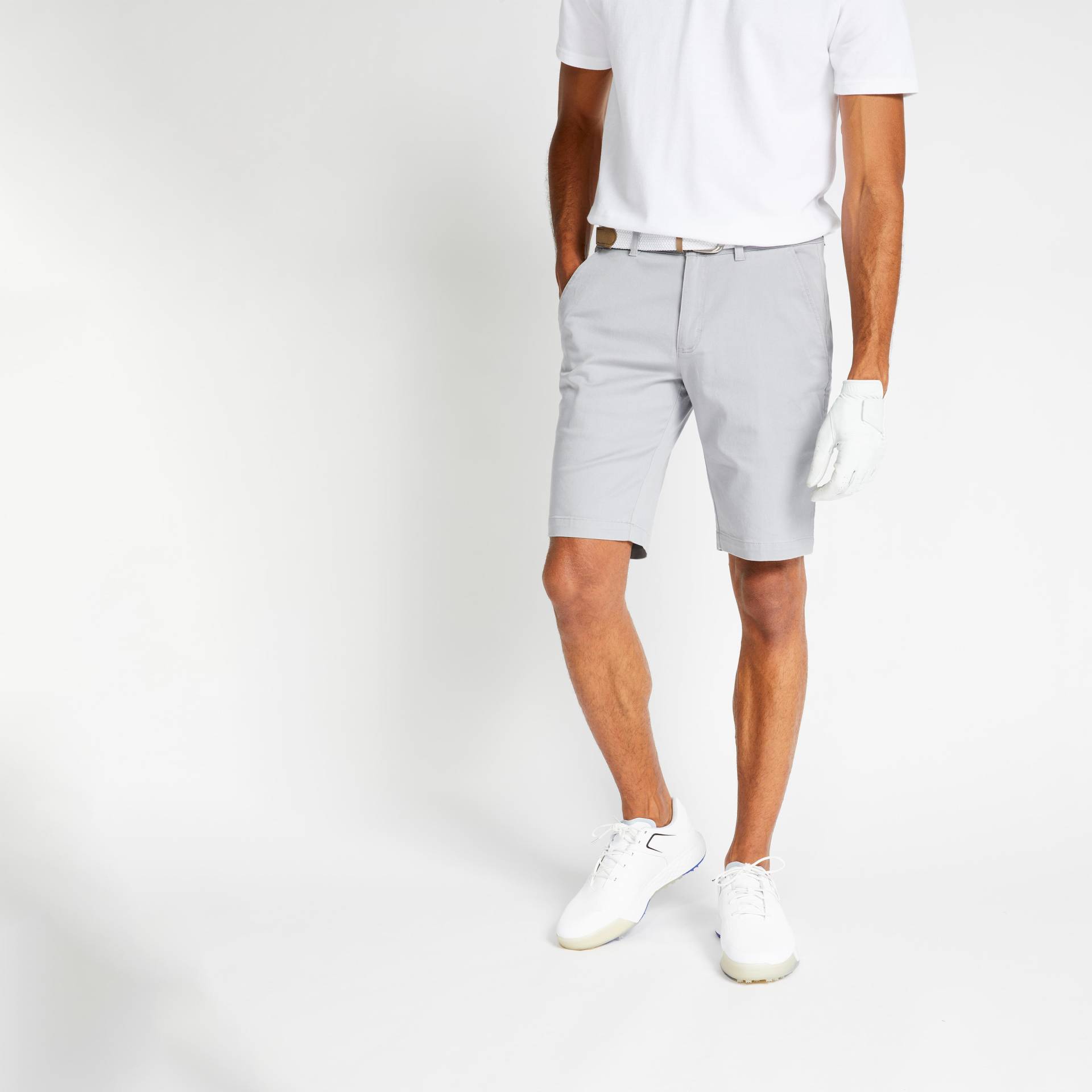 Herren Golf Shorts - MW500 grau von INESIS
