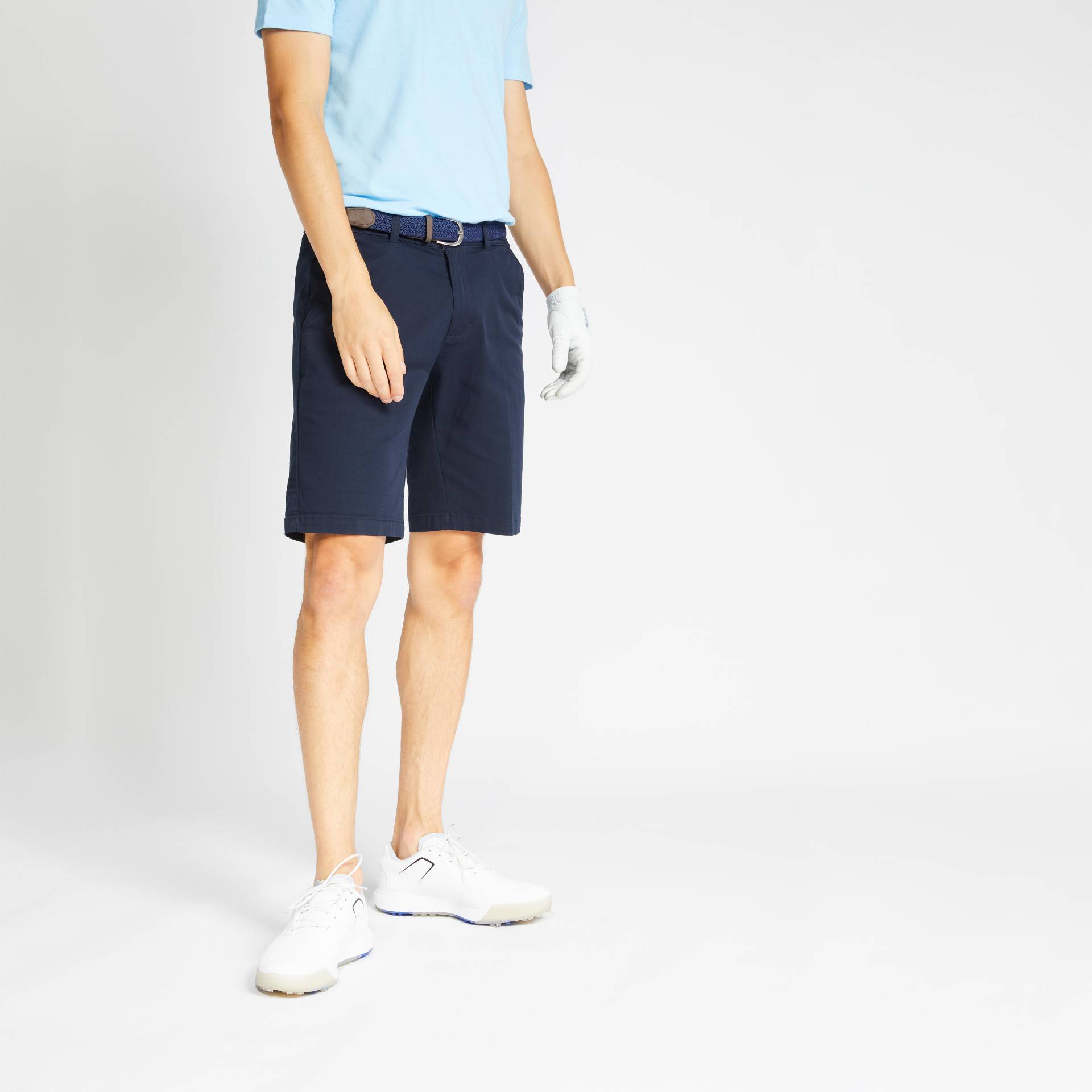 Herren Golf Chino-Shorts - MW500 marineblau von INESIS