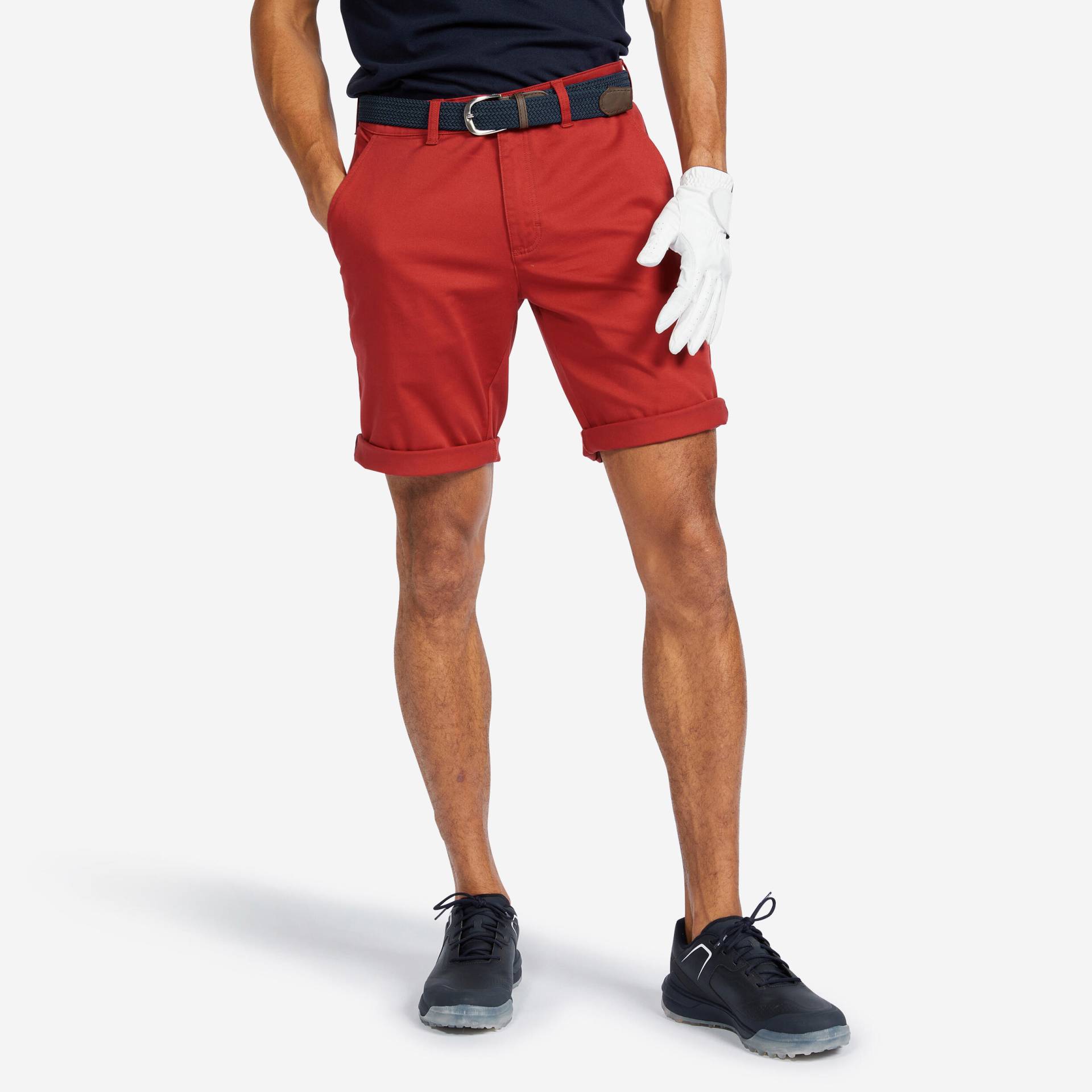 Herren Golf Shorts - MW500 dunkelrot von INESIS