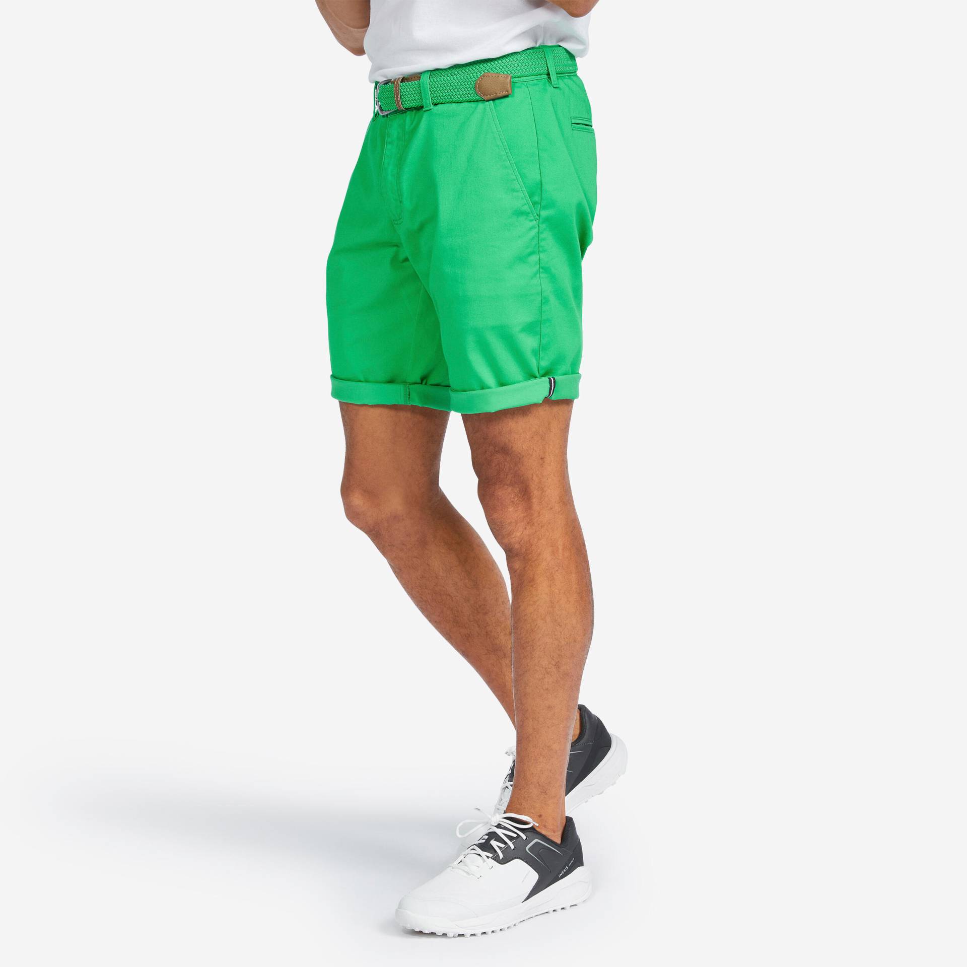 Herren Golf Chino-Shorts - MW500 grün von INESIS