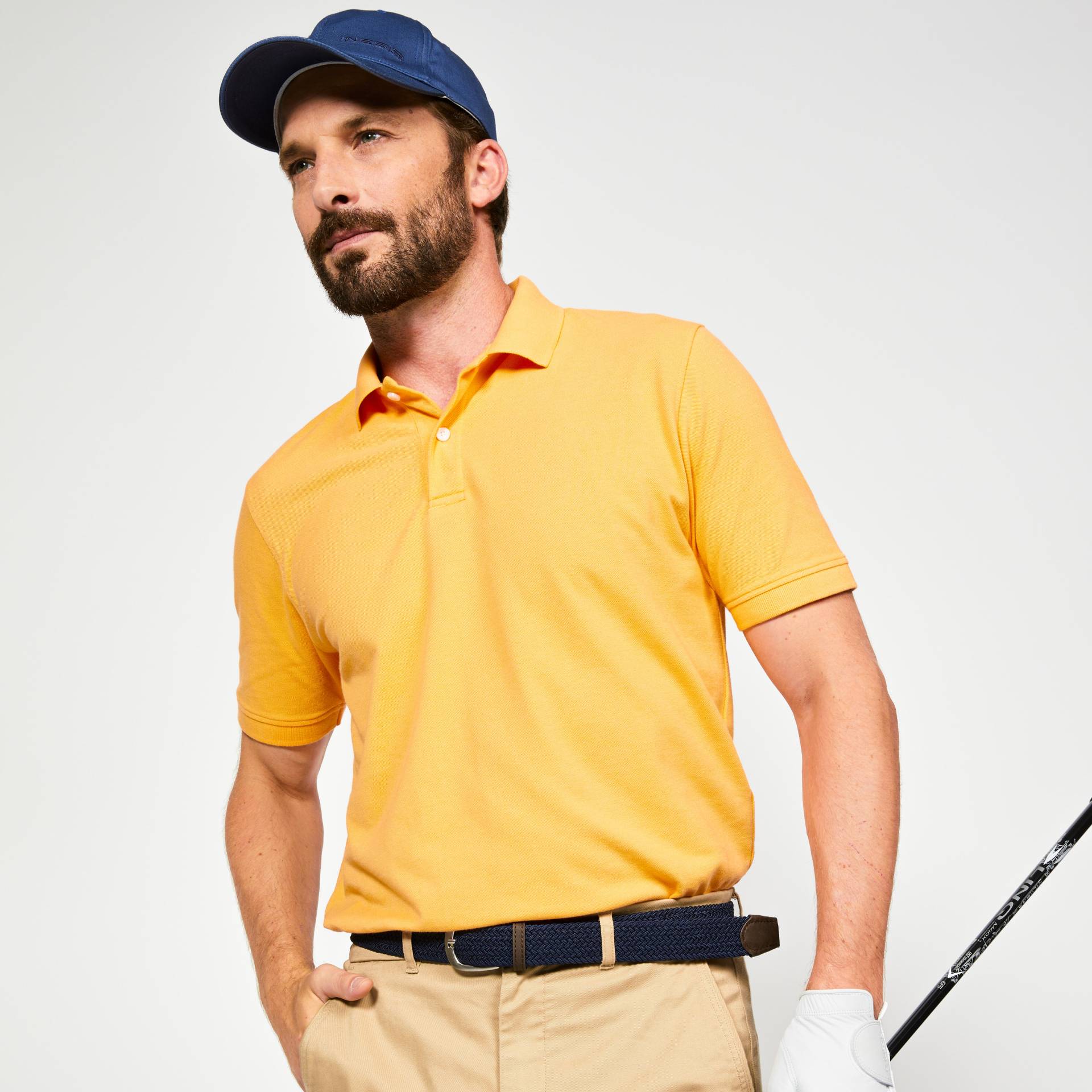 Herren Golf Poloshirt kurzarm - MW500 orange von INESIS
