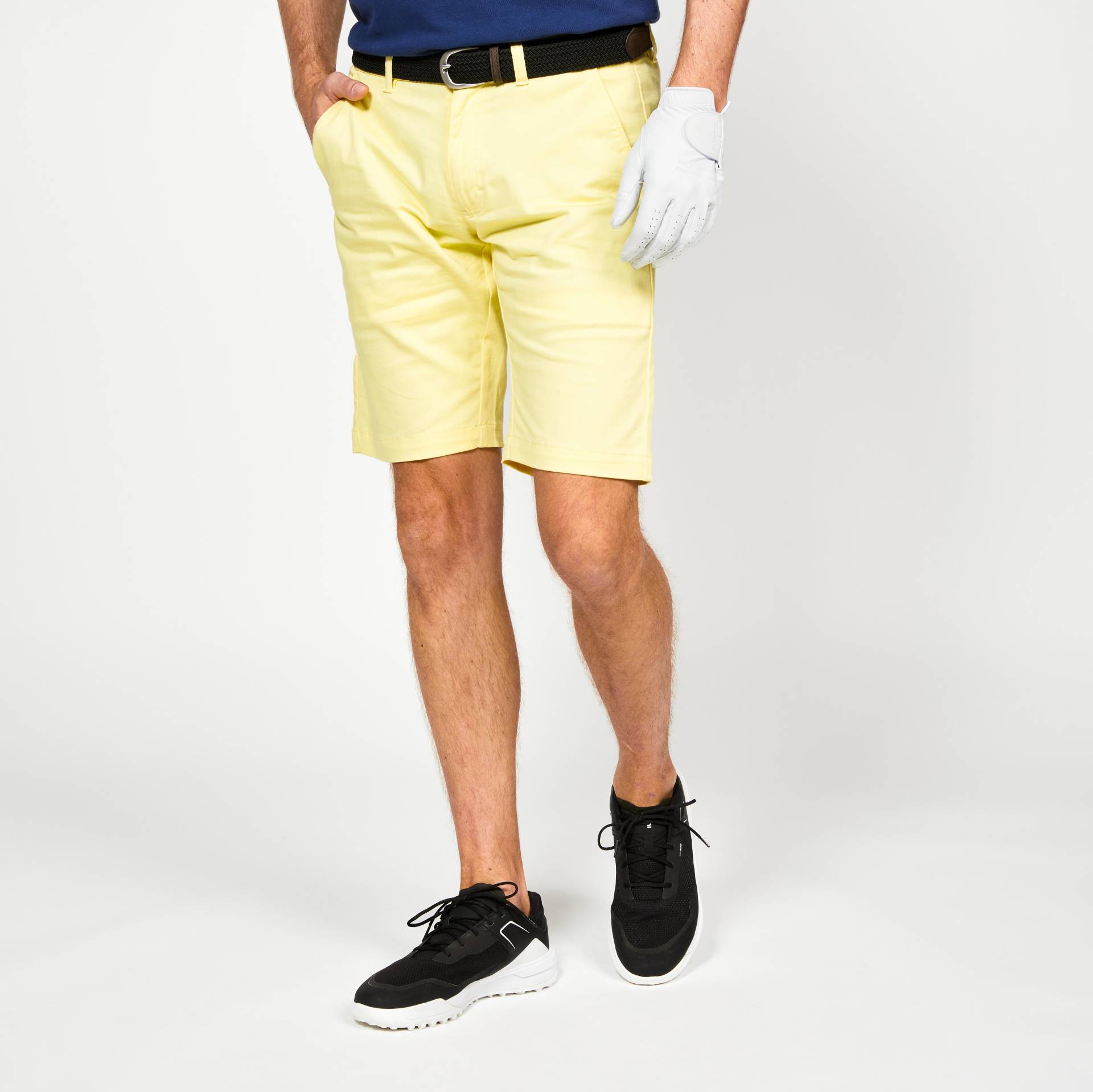 Herren Golf Shorts - MW500 hellgelb von INESIS