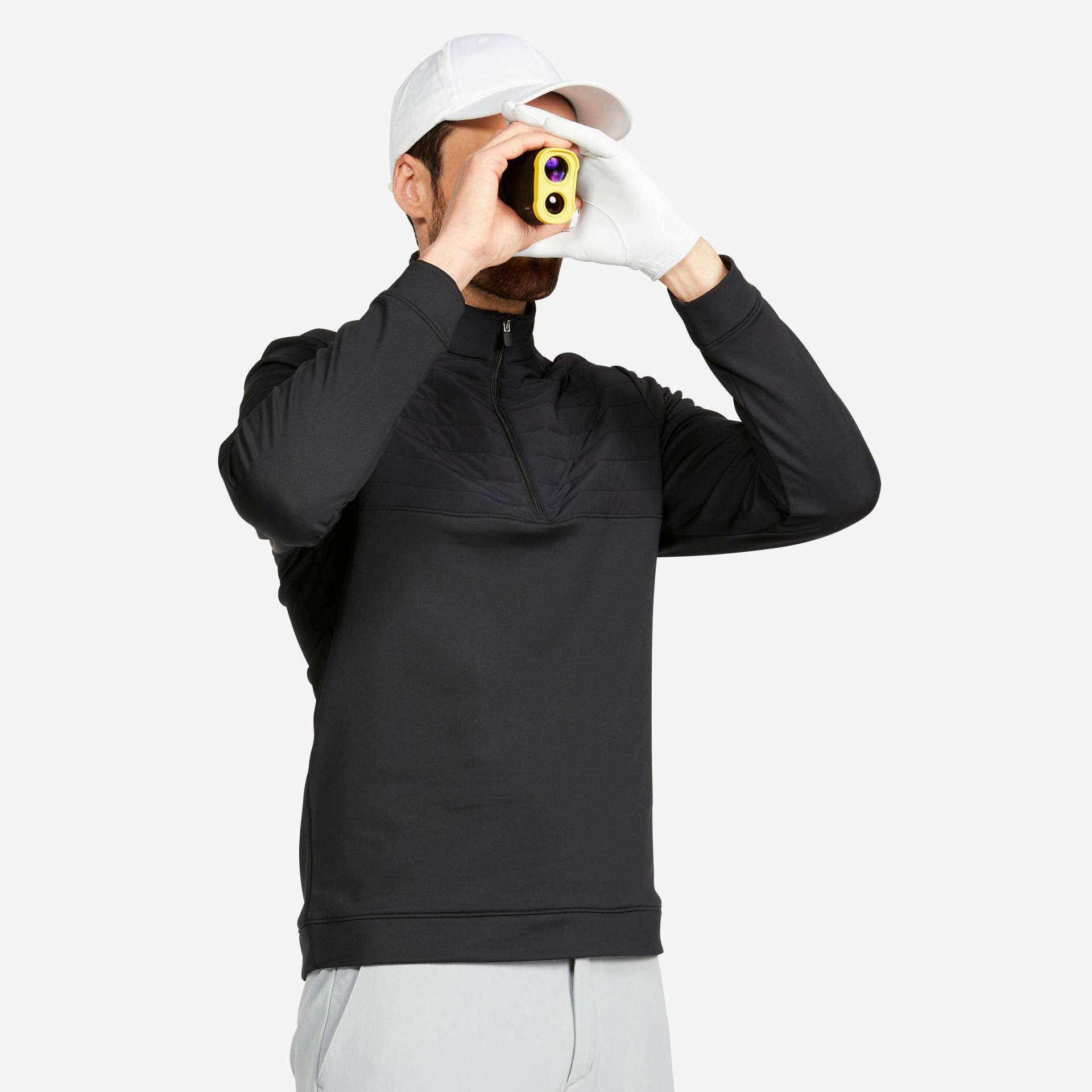 Herren Golf Sweatshirt - CW500 schwarz von INESIS