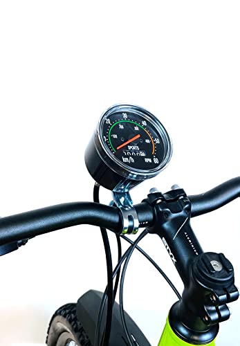 INION Manuele Fahrradcomputer Tachometer Geschwindigkeitsmesser Mechanischer Kilometerzähler Fahrrad Tacho Analog Wasserdicht von INION