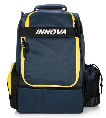 INNOVA Adventure Pack Disc Golftasche, für 25 Scheiben, inkl. Mini-Marker, Marineblau von INNOVA