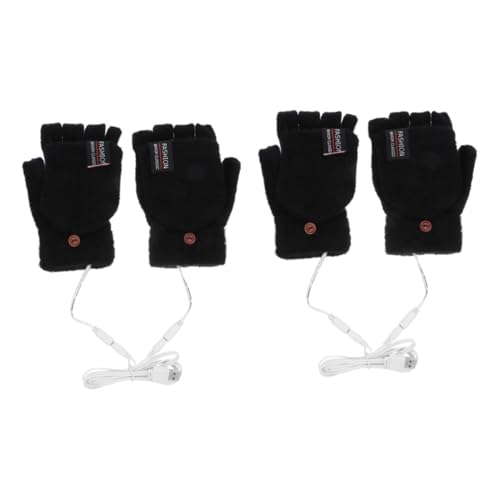 INOOMP 2 Paar Heizhandschuhe Winterhandschuhe USB Heizhandschuhe USB Betriebene Handschuhe Handwarme Handschuhe Warme Winterhandschuhe Beheizte Laptop Handschuhe Elektrische von INOOMP