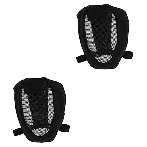 INOOMP 2 STK Gesichtsschutz Fechthelm Schwarz Fechtfolienmasken Feld Degen Fechthelm Volles Gesicht Fechtmaske Für Erwachsene Sicherheit Fechthelm Fechten Mesh Kopfschutz V3 von INOOMP