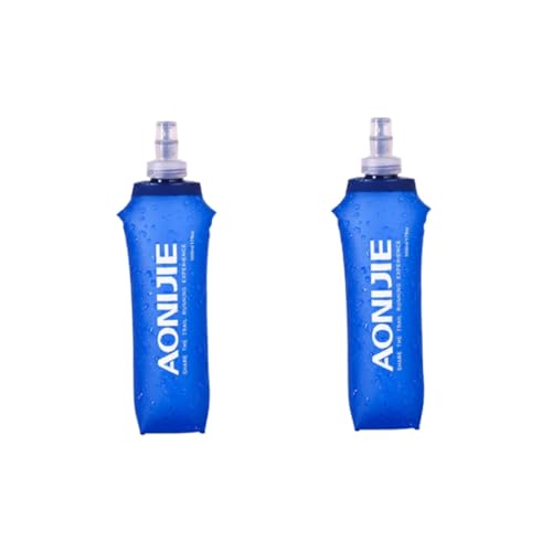 INOOMP 2 Stück Outdoor Wasserflasche Kompressions Wasserbeutel Faltbarer Wasserbeutel Reisen Reiten Sport Wasserbeutel von INOOMP