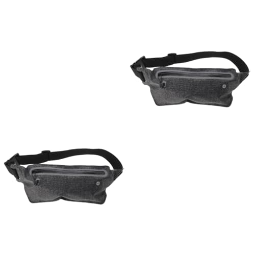 INOOMP 2Er Pack Ultradünne Laufgürteltasche Laufgürtel Laufgürtel Für Damen Gürteltasche Für Männer Hüfttasche Tasche Für Taille Kausale Lauftasche Hüftgürteltasche von INOOMP