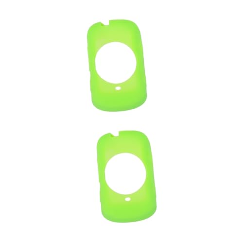 INOOMP 2St elastische Schutzhülle Grüns Stoppuhrschutz aus Silikon Schreibtisch-Kopfhörer-Aufhänger AR Schutzhülle aus Silikon Fahrrad-GPS-Computerzubehör Sport Silikonhülle Film Kante von INOOMP