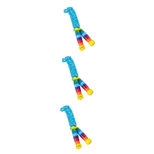 INOOMP 3 Stk Verstellbares Springseil Für Übung Kinderseil Outdoor-spielset Für Kinder Spielzeug Für Kinder Springseil-fitness Seilspringen Trainieren Baumwollseil Hölzern Puzzle Student von INOOMP