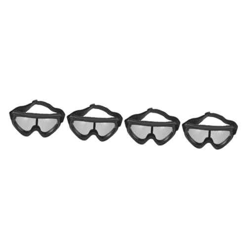 INOOMP 4 Paare winddichte Skibrille Schutzbrille Schneebrille snowboarden besenhalter Gläser Motorradzubehör Augenschutz beim Radfahren klare Fahrradbrille stärken Reitspiegel Furnier TPU von INOOMP