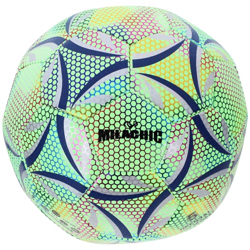 INOOMP Leuchtender Fußball Im Dunkeln Leuchtender Fußball Fluoreszierendes Pu-Balllicht Reflektiert Fußball Leuchtender Fußball von INOOMP