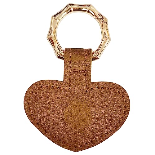 Hutclip für Tasche, Reisen, magnetischer Hutclip, PU-Leder, Hutclip, herzförmiger Hut, magnetischer Clip, Hutclip für Damen und Herren (braun) von INSPUTOL