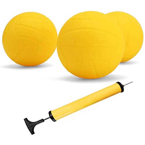 INTCHE Roundnet Spiel Ball Austauschbare Wettkampf BäLle Mini Volleyball 3 Pack mit Pumpe von INTCHE