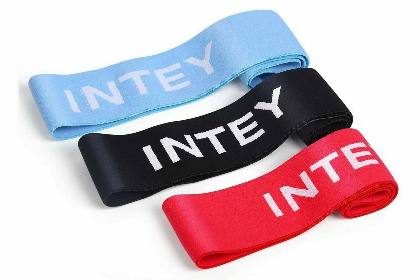 INTEY Stretchband Widerstandsband Gymnastikband Fitness, Fitnessbänder, Trainingsbänder, 3er Set, Multifunktional von INTEY
