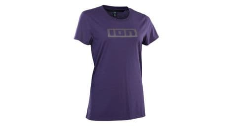 ion bike logo ss dr damen t shirt violett von ION