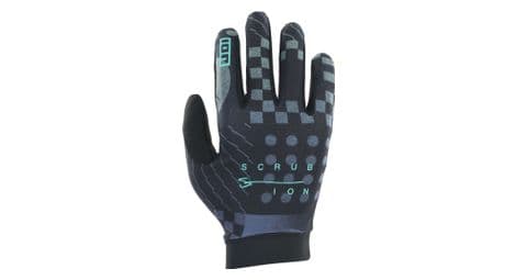 ion bike scrub unisex handschuhe schwarz blau von ION