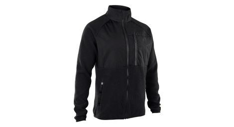 mtb jacke fleecejacke seek amp hd schwarz herren von ION