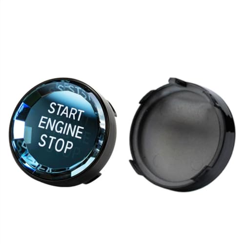IPUDIS Auto Start Stop Engine Knopf Aufkleber Für BMW X1 E84 E81 E87 X5 E70 X6 E71 E90 E60 E91 E92 E93 Z4 E89 E Motorstartknopf Abdeckung Schmücken von IPUDIS