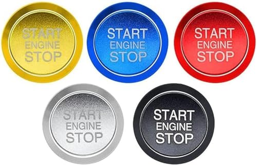 IPUDIS Auto Start Stop Engine Knopf Aufkleber für Alfa Romeo Stelvio 159 für Mito Giulia Motorstartknopf Abdeckung Schmücken von IPUDIS
